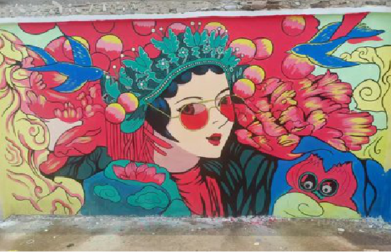  正阳墙体彩绘-网红墙