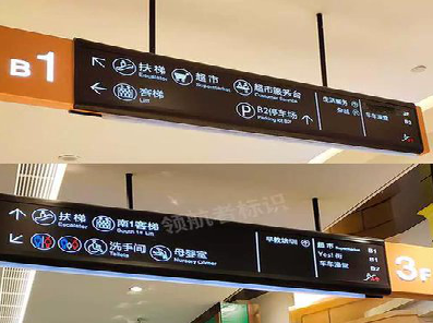 正阳如何通过商场标识牌引导客流分布?