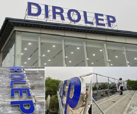  正阳楼顶发光字安装的注意事项。